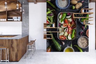 Fototapeta Wegetariańskie, dietetyczne jedzenie