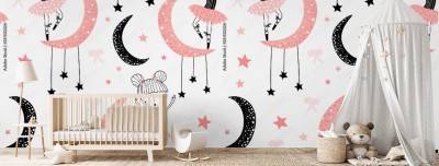 Tapeta do pokoju dziewczynki