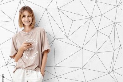 Tapeta z topowym wzorem geometrycznym