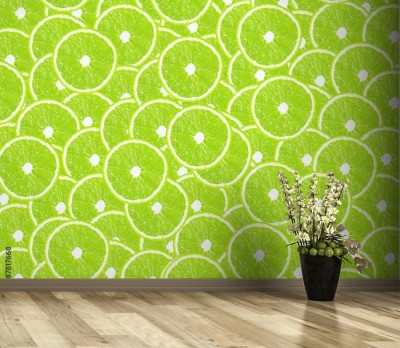 Fototapeta Ilustrowane plastry limonki