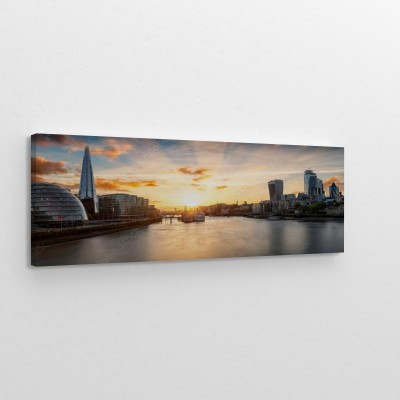 Obrazy do salonu Panorama Londynu o zachodzie słońca