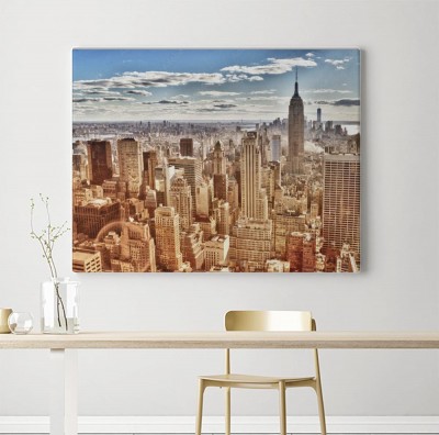 Obraz na płótnie Widok z lotu ptaka NYC 