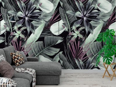 Tapeta Tropikalne liście