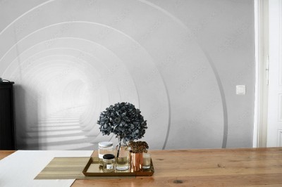 Fototapeta Tunel ze świecącym końcem