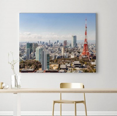 Obraz na płótnie Wieżowce w Tokio  
