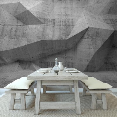 Fototapeta Abstrakcyjna betonowa ściana bunkra