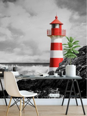 Fototapeta Latarnia Morska - separacja koloru