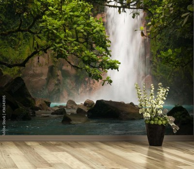 Fototapeta Niebieski wodospad