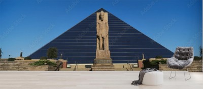 Fototapeta Panoramiczny widok na statua Ramzesa