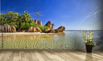 Fototapeta Piękna plaża na wyspie Seychell