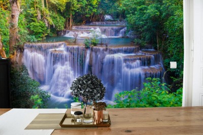 Fototapeta Huai Mae Khamin Siklawa przy Kanchanaburi, Tajlandia