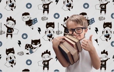 Fototapeta  z super bohaterem do pokoju chłopca