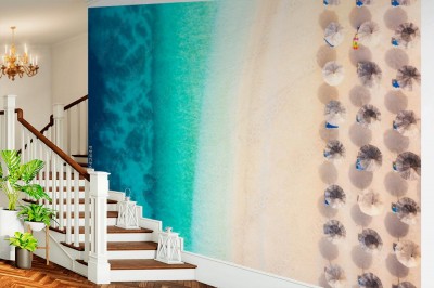 Fototapeta na podłogę z wakacyjnym motywem