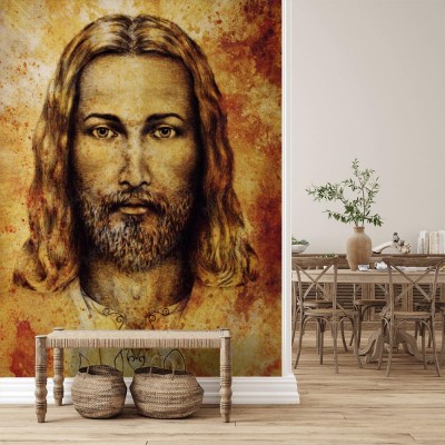 Fototapeta Portret Jezusa Chrystusa rysowany ołówkiem