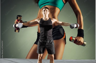 Fototapeta Ćwicząca dziewczyna