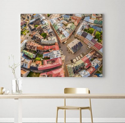 Obraz na płótnie Lublin - widok z powietrza 
