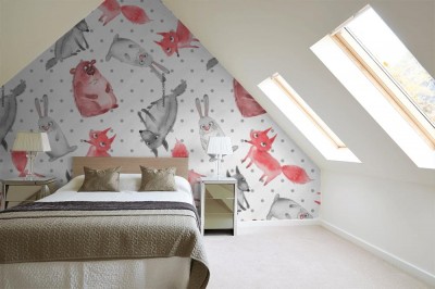 Tapeta Baśniowe zwierzęta leśne