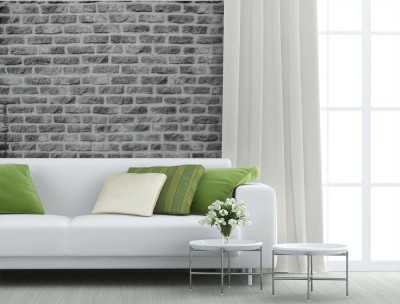 Fototapeta Czarno-biała ściana z cegieł