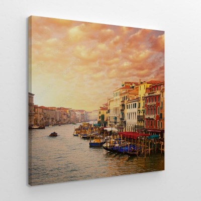 Obraz na płótnie Piękny widok na kanał Wenecji