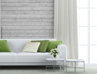 Fototapeta Białe deski w stylu minimalistycznym