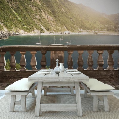 Fototapeta Taras z przepięknym widokiem