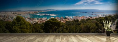 Fototapeta Widok z lotu ptaka Palma de Mallorca