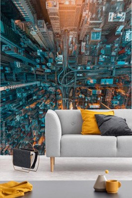 Fototapeta Chicago z lotu ptaka