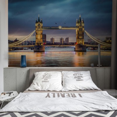 Fototapeta Podświetlony Londyński most