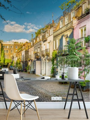 Fototapeta Urokliwa Londyńska uliczka w Notting HIll