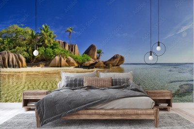 Fototapeta Piękna plaża na wyspie Seychell