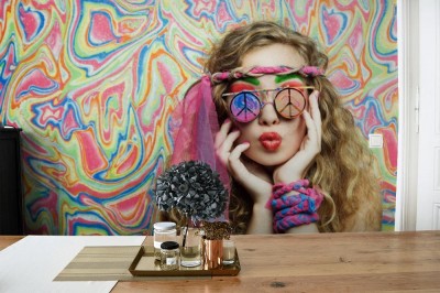 Fototapeta Hipis dziewczyna