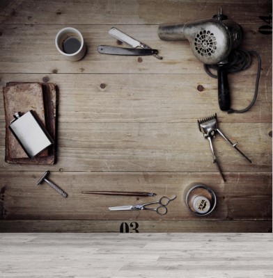 Fototapeta Wyposażenie fryzjera męskiego
