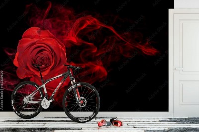 Fototapeta Abstrakcyjny wzór z motywem kwiatu róży