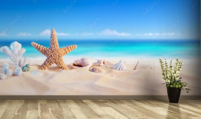 Fototapeta Skarby na plaży - Tropikalne Wybrzeże