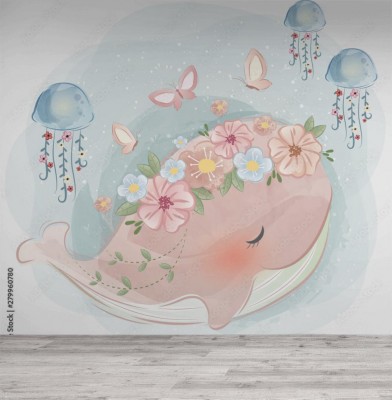 Fototapeta Słodki wieloryb