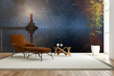 Fototapeta latarnia morska na wybrzeżu