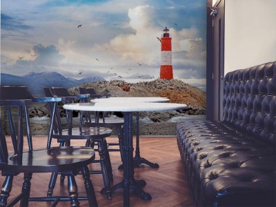 Fototapeta Panoramiczny widok na latarnię morską