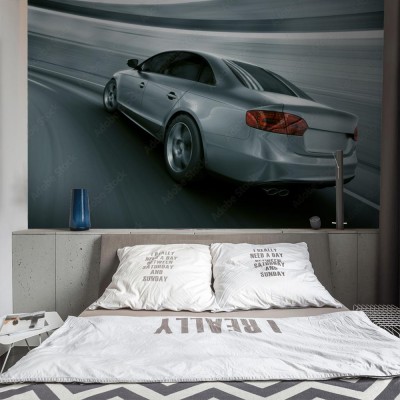 Fototapeta Szybka jazda samochodem w tunelu