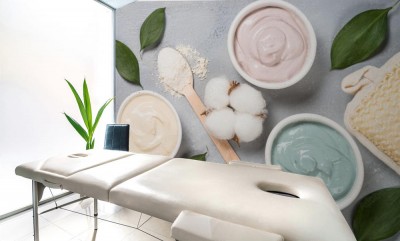 Fototapeta Zestaw masek do pielęgnacji skóry 