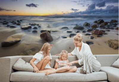 Fototapeta Zachód słońca nad morzem