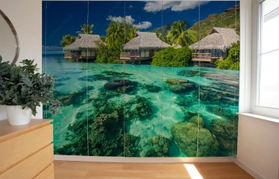 Naklejki na meble Krajobraz tropikalnego kurortu