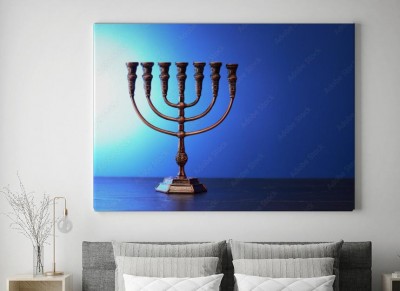 Obraz na płótnie Tradycyjna żydowska menora