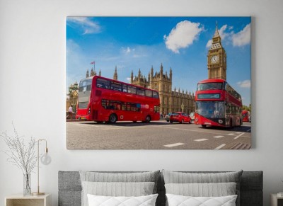 Obraz na płótnie Codzienny uliczny widok w mieście Londyn