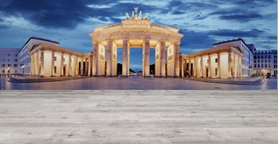 Fototapeta Brama Brandenburska w ujęciu panoramicznym
