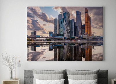 Obraz na płótnie Panorama współczesnej Moskwy