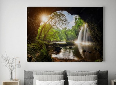 Obraz na płótnie Wodospad z groty rozbójników