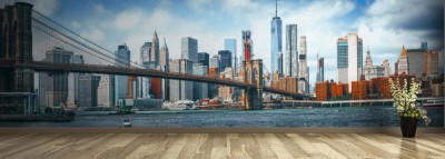 Fototapeta Most Brookliński na Dolnym Manhattanie i Brooklynie