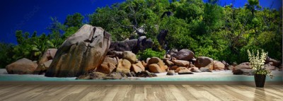 Fototapeta Seszele w układzie panoramicznym