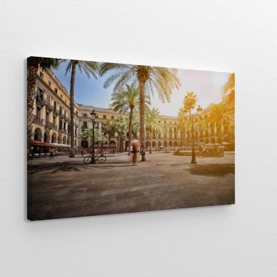 Obraz na płótnie Plaza Real w Barcelonie
