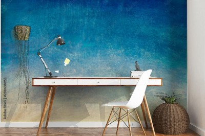 Fototapeta Błękitno żółty gradient nieba